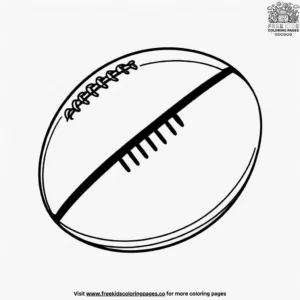 Rugby Ball Coloring Pages