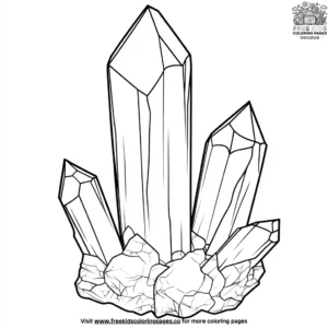 Shimmering Topaz Crystal Coloring Pages