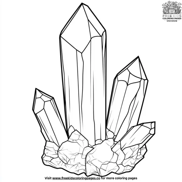 Shimmering topaz crystal coloring pages