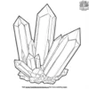 Shiny Amethyst Crystal Coloring Pages