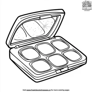 Shiny Eyeshadow Coloring Pages