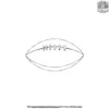 Simple American Football Coloring Pages