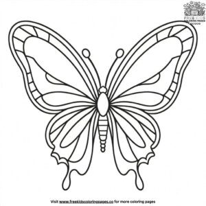 Simple Butterfly Coloring Pages