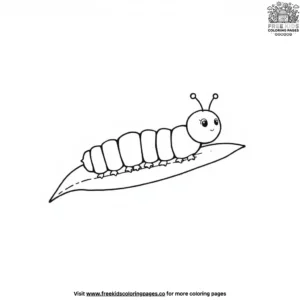 Simple Caterpillar Coloring Pages