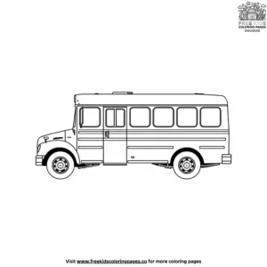 Simple School Bus Coloring Pages