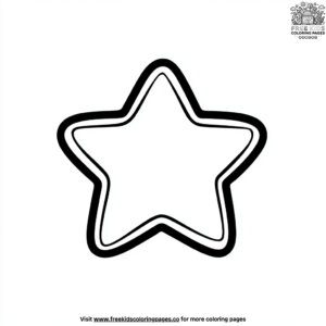 Single star coloring pages