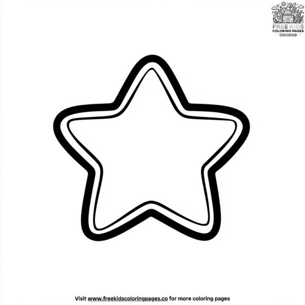 Single star coloring pages