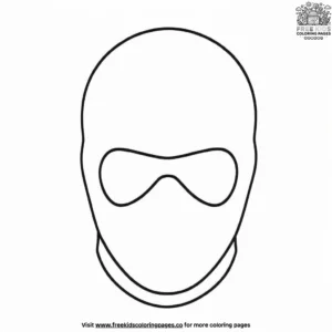 Ski Mask Coloring Pages