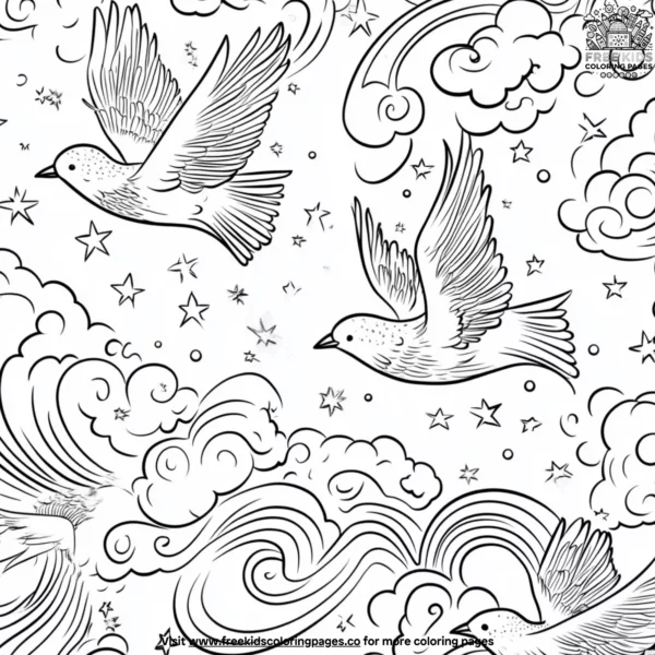 Sky spirit coloring pages