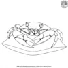 Sleepy Crab Coloring Pages