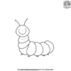 Smiling Caterpillar Coloring Pages