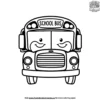 Smiling School Bus Coloring Pages