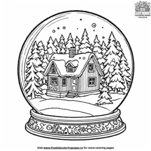 Snow Globe Coloring Pages