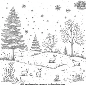 Snow Spirit Coloring Pages