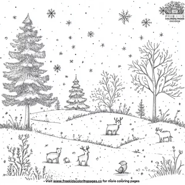 Snow spirit coloring pages