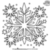 Snowflakes and Stars Coloring Pages