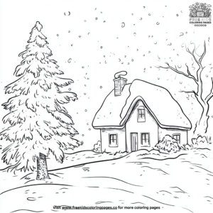 Snowstorm Coloring Pages