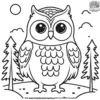 Snowy Owl Adventures Coloring Pages