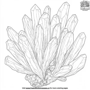 Soft Coral Crystal Coloring Pages