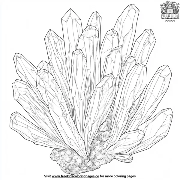 Soft coral crystal coloring pages