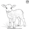 Soft Lamb Coloring Pages