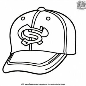 Softball Cap Coloring Pages