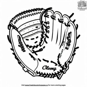 Softball Catcher's Mitt Coloring Pages