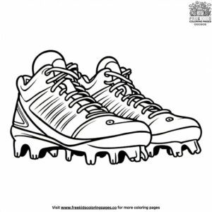 Softball cleats coloring pages