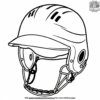 Softball Helmet Coloring Pages