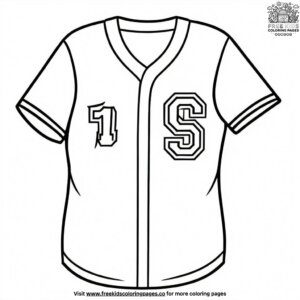 Softball Jersey Coloring Pages