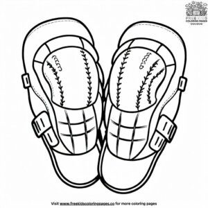 Softball Knee Pads Coloring Pages