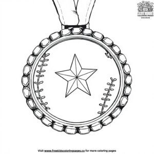 Softball Medal Coloring Pages