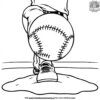 Softball Pitcher's Mound Coloring Pages