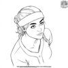 Softball Player Sweatband Coloring Pages