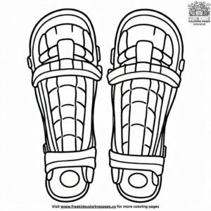 Softball Shin Guards Coloring Pages