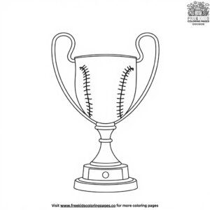 Softball Trophy Coloring Pages