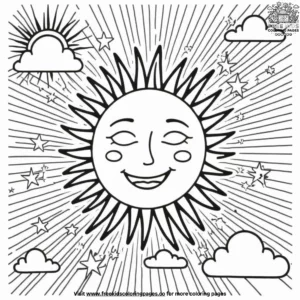 Solar Fun Coloring Pages