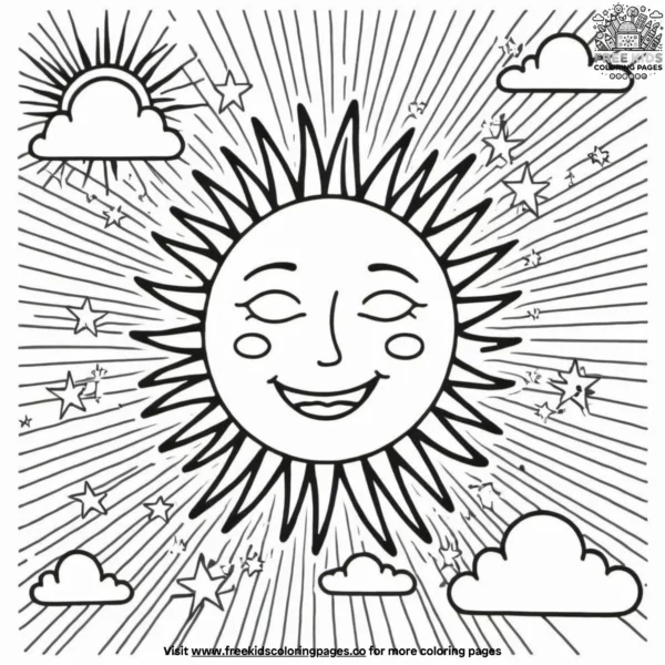 Solar fun coloring pages