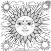 Solar Rays Coloring Pages