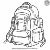 Soldier's Backpack Coloring Pages