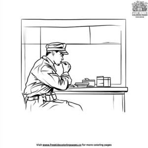 Soldier's Canteen Coloring Pages