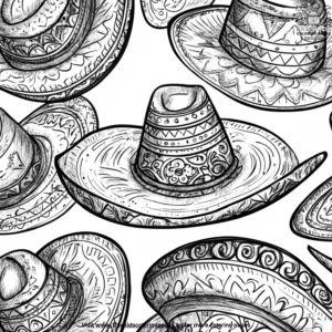 Sombrero Fun Coloring Pages