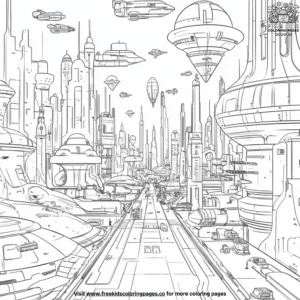 Space Dock Coloring Pages