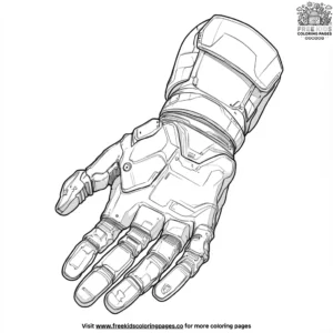 Space Gloves Coloring Pages