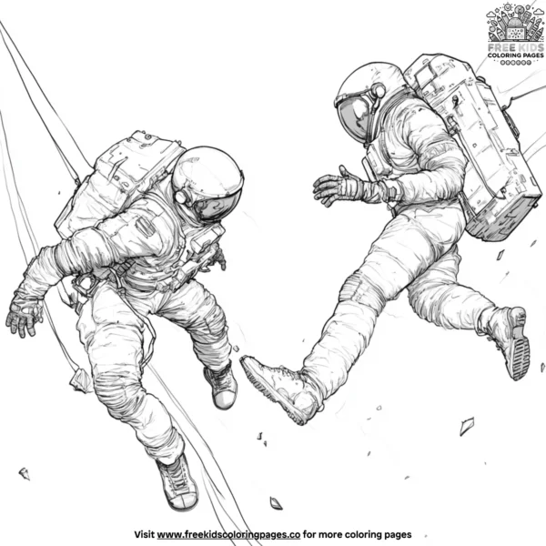 Space jump coloring pages