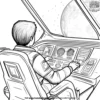 Space Pilot Coloring Pages