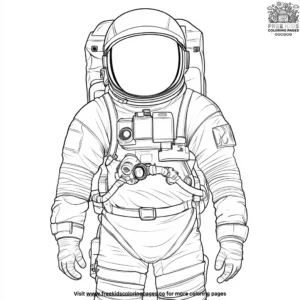 Space Suit Coloring Pages