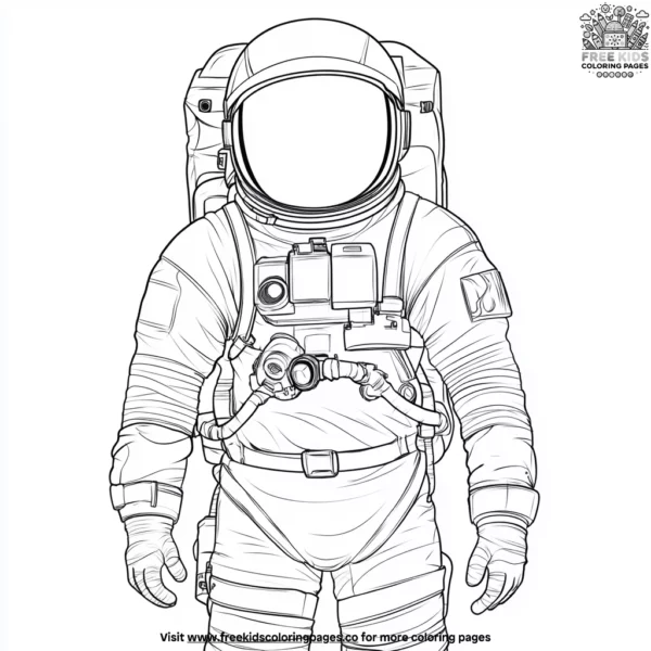 Space suit coloring pages