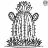 Spiky Cactus Coloring Pages