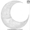 Spiral Crescent Moon Zentangle Coloring Pages